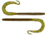 Zoom Mag II Worm 9" soft plastic worm in Green Pumpkin