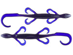 Zoom Lizard 8" Magnum soft plastic lizard in Black Grape