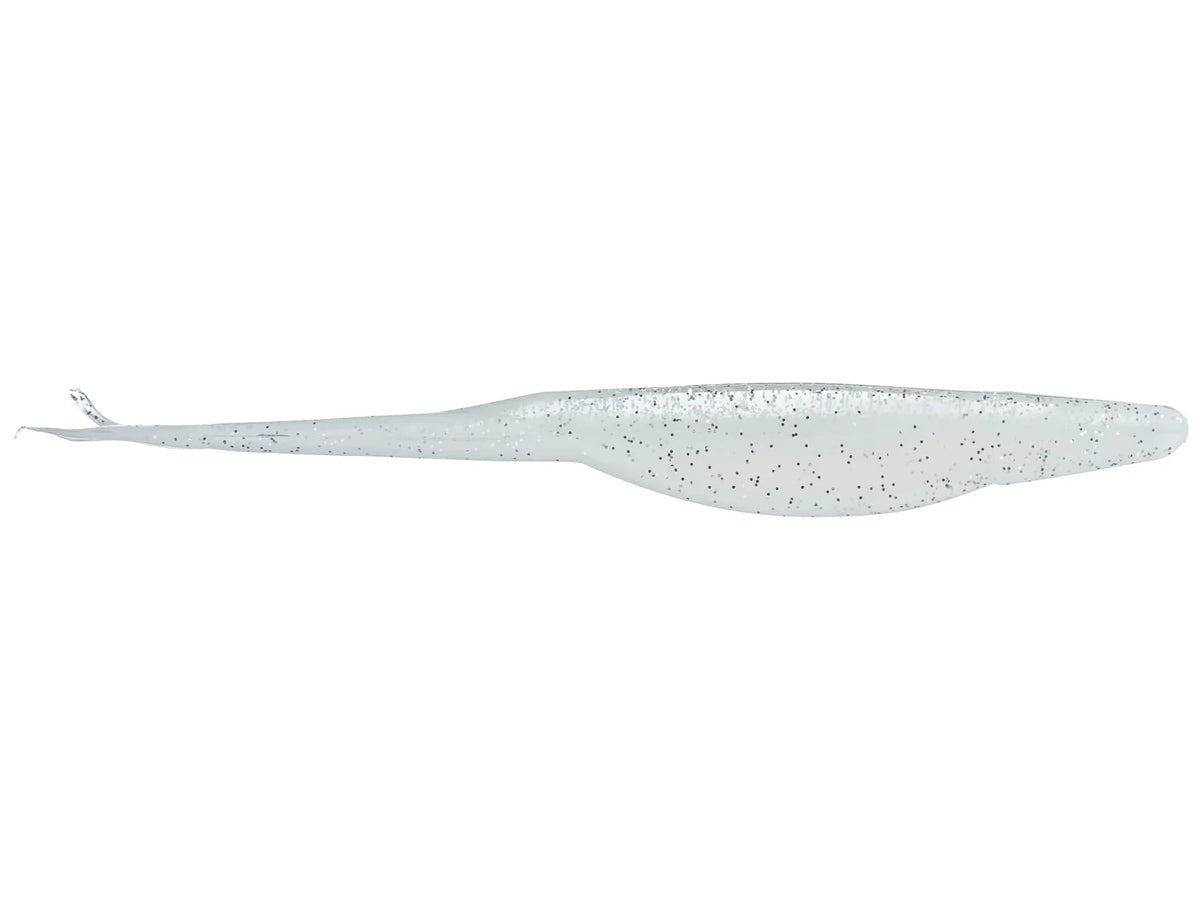 Zoom Super Fluke 5.25" soft plastic soft jerkbait in White Ice