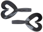 Zoom Fat Albert Twin Tail 3.5" soft plastic grub in Black