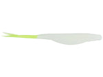 Zoom Super Fluke 5.25" soft plastic soft jerkbait in Glow Chartreuse Tail