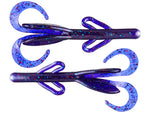 Zoom Brush Hog 6" Standard soft plastic creature bait in Junebug Red