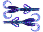 Zoom Brush Hog 4.5" Midsize soft plastic creature bait in Junebug