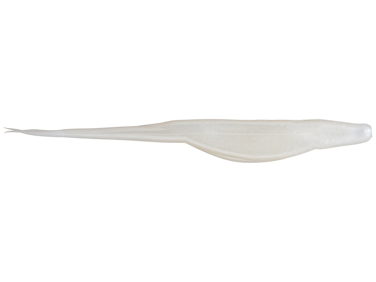 Zoom Super Fluke 5.25" soft plastic soft jerkbait in White Pearl
