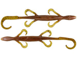Zoom Lizard 8" Magnum soft plastic lizard in Green Pumpkin Red