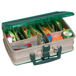 Plano 112000 Double Sided Satchel Box 12X9x4" Sandstone/Grn