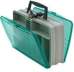 Plano 112000 Double Sided Satchel Box 12X9x4" Sandstone/Grn