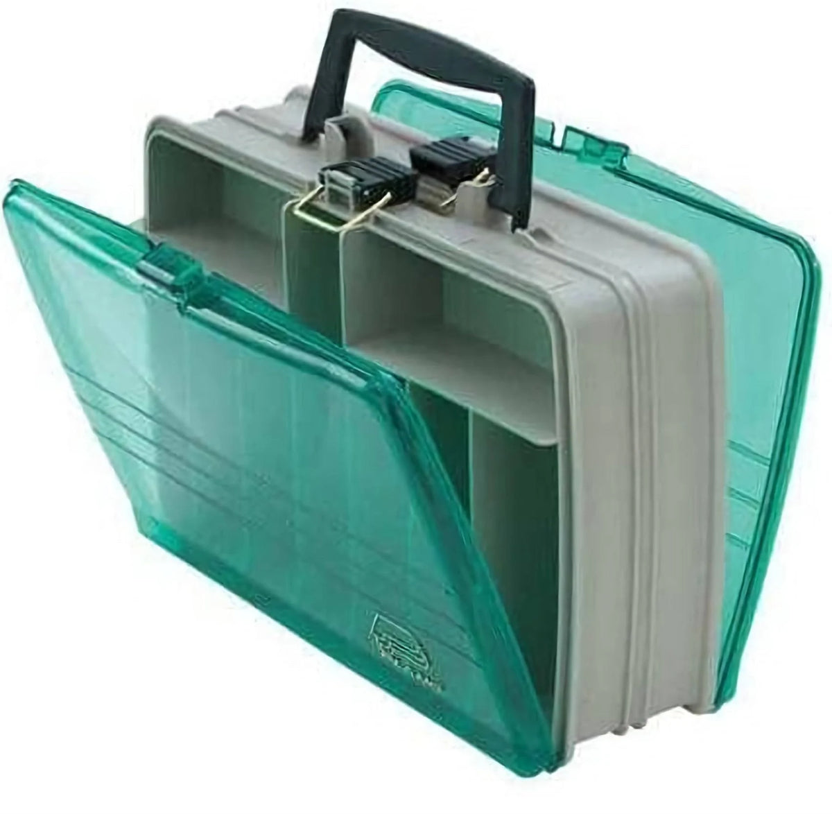 Plano 112000 Double Sided Satchel Box 12X9x4" Sandstone/Grn