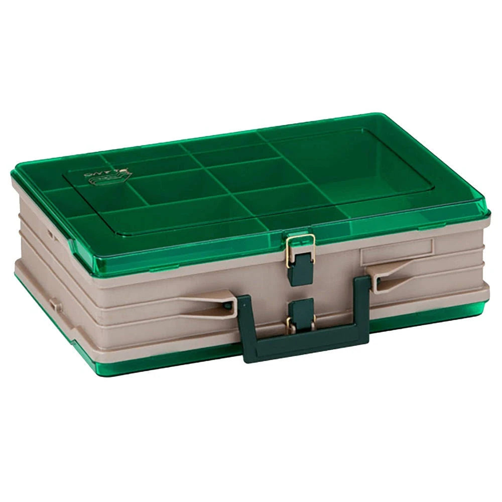 Plano 112000 Double Sided Satchel Box 12X9x4" Sandstone/Grn additional view 2