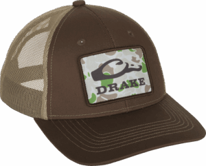 Drake Old School Patch Mesh Back Cap Brown OSFM