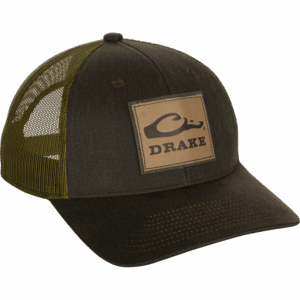 Drake Drake Leather Patch Mesh Back Cap Brown OSFM
