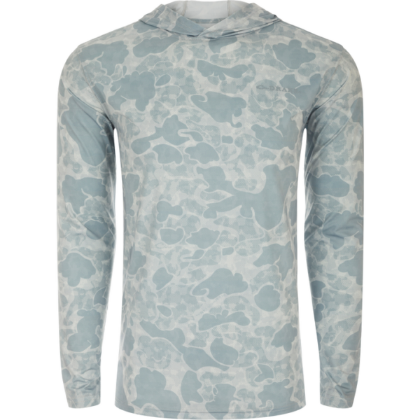 Drake Performance Hoodie Camo Print LS Old School Quarry Digital