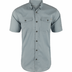 Drake Frat BD Gingham Check Shirt SS Quarry Tonal
