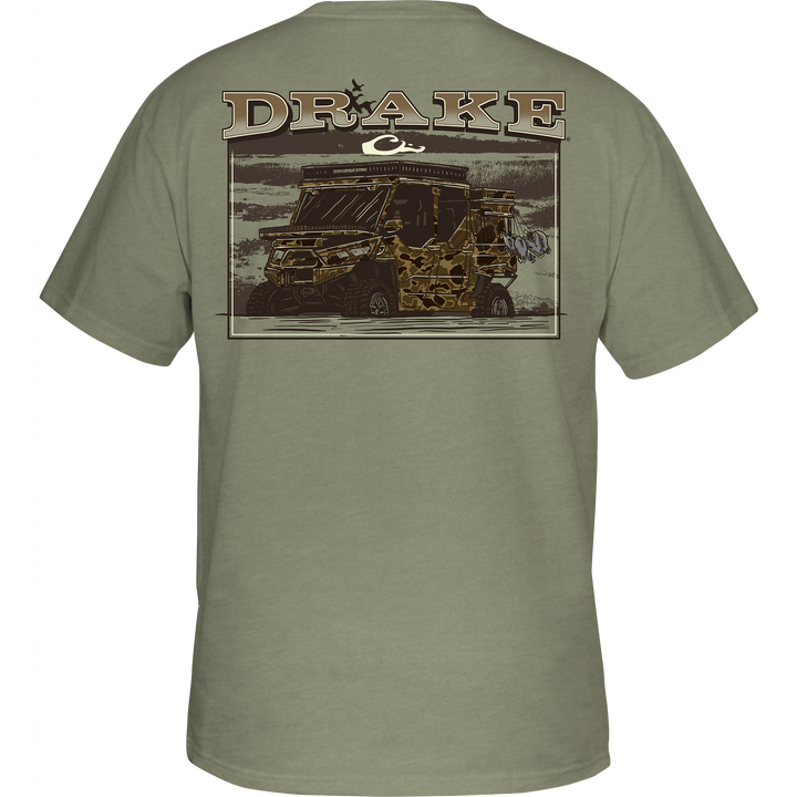 Drake Youth Mud Buggy T SS Sage Light Heather