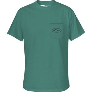 Drake Wood Duck T SS Sea Blue Dark Heather - Image 3