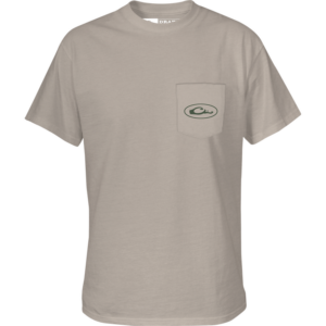 Drake Retro Bass T SS Cobblestone Light Heather - Image 3