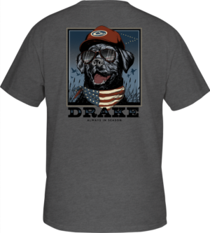 Drake Youth Americana Lab T SS Graphite Heather - Image 2