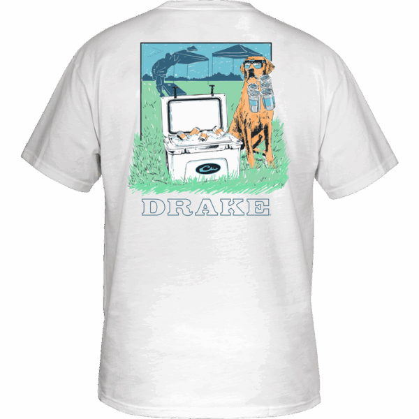 Drake Tailgate Cooler Cotton T SS White