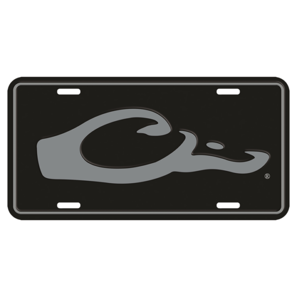 Drake Drake Head License Plate Black OSFM