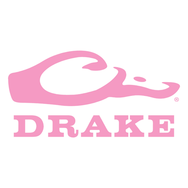 Drake Drake Logo Window Decal (5in X 2.5in) Pink OSFM
