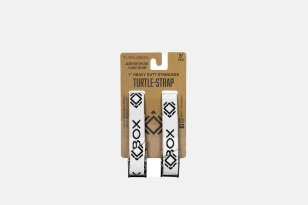 TurtleBox Tie Down Straps White